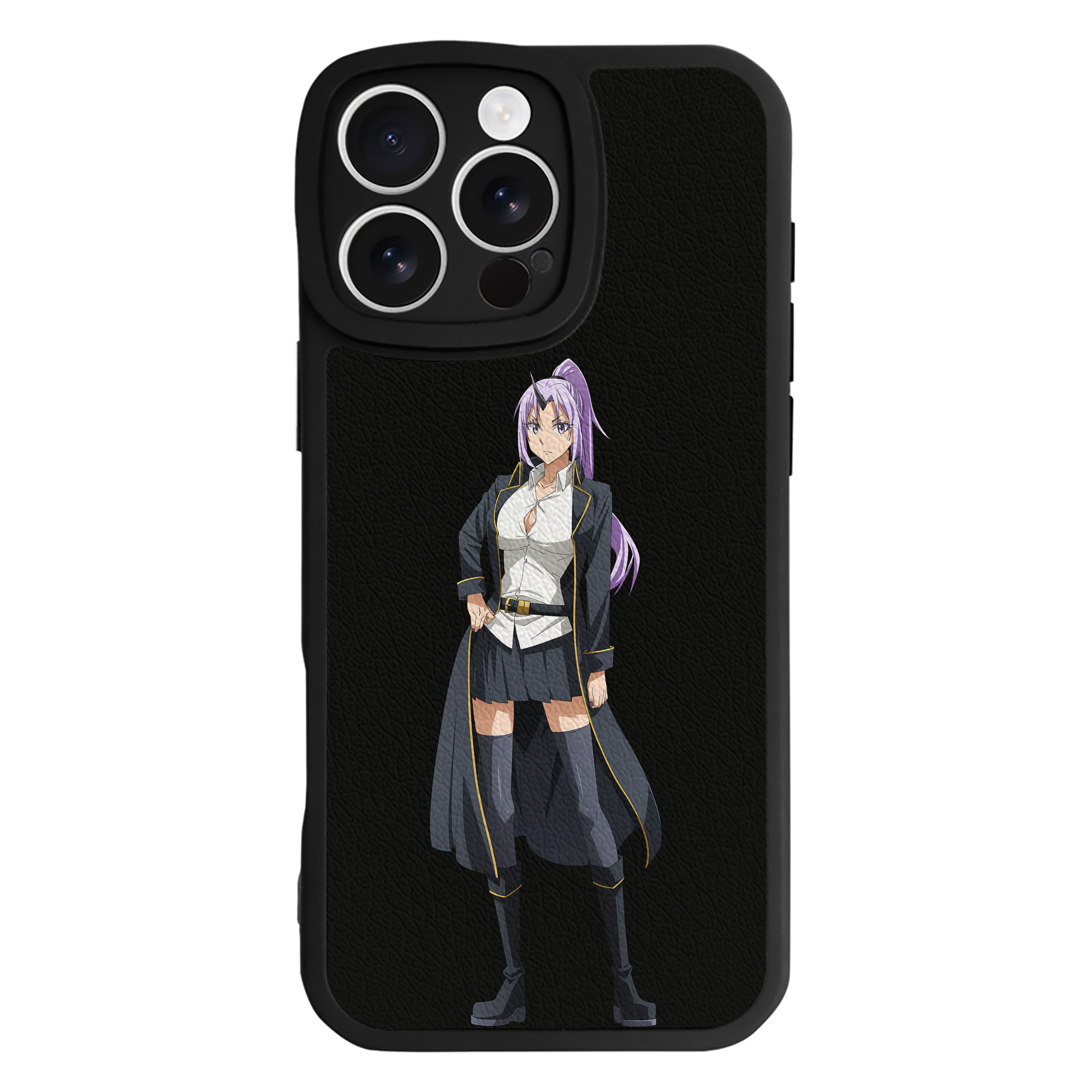 （画像用） 転スラ Regarding Reincarnated to Slime 【iPhone 16シリーズ対応】シリコンスマホケース（レザー調） 材質：シリコン